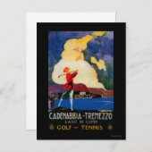 CadenabbiaTremezzo Vintages PosterEurope Postkarte (Vorne/Hinten)