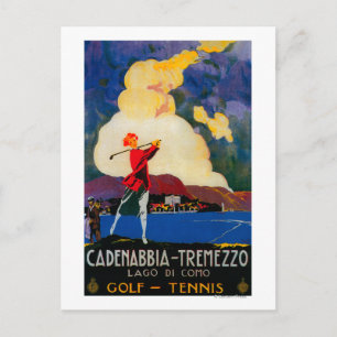 CadenabbiaTremezzo Vintages PosterEurope Postkarte