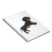 Caderno Dachshund Notizblock (Rechte Seite)