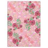 Caderno Espiral com Flores e joaninhas Klemmbrett (Rückseite)