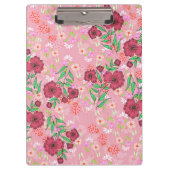 Caderno Espiral com Flores e joaninhas Klemmbrett (Vorderseite)