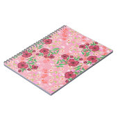 Caderno Espiral com Flores e joaninhas Notizblock (Linke Seite)