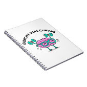 Caderno Espiral com Foto Exercite Suas Curvas Notizblock (Rechte Seite)