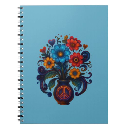 Caderno Espiral com Foto flores Notizblock (Vorderseite)