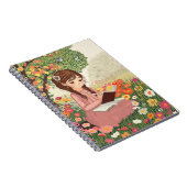 Caderno Espiral com Foto Menina escrevendo Notizblock (Rechte Seite)