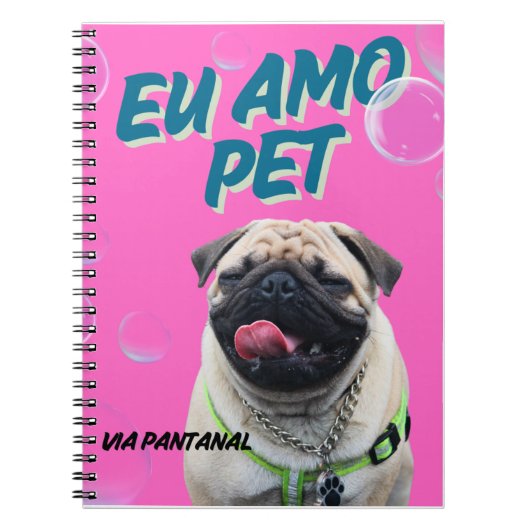 Caderno Espiral com Foto Pet Notizblock (Vorderseite)
