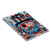 Caderno Espiral com Foto "Psychedelic #1" Notizblock (Rechte Seite)