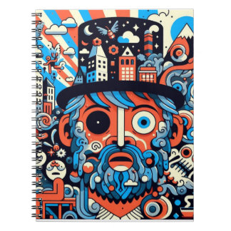 Caderno Espiral com Foto "Psychedelic #1" Notizblock