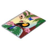 Caderno Espiral com Foto Tucano e borboletas Notizblock (Linke Seite)