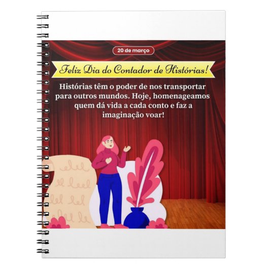 Caderno Espiral Contadores de Histórias Notizblock (Vorderseite)