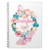 Caderno Espirale com Foto-Schmetterlinge Notizblock (Vorderseite)
