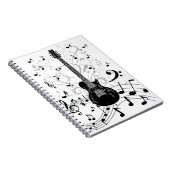 Caderno Espirale musique com gitarra Notizblock (Rechte Seite)
