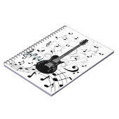 Caderno Espirale musique com gitarra Notizblock (Linke Seite)