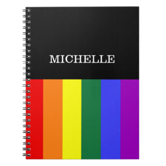 Caderno Espirale Orgulho Gay Rainbow Personalizado Notizblock