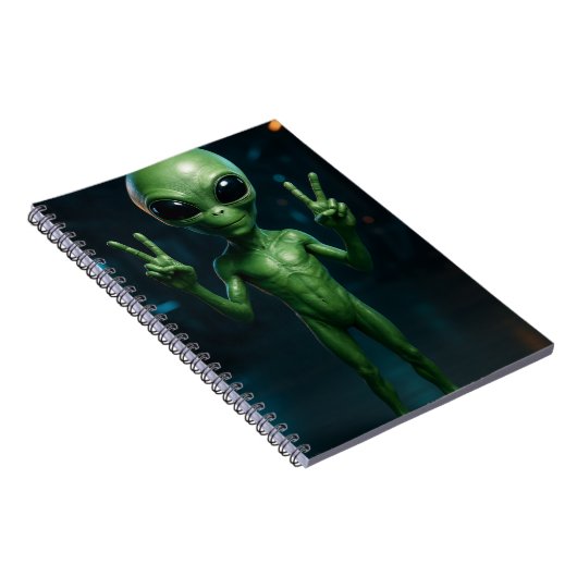 CADERNO Extraterrestre futurista Notizblock (Rechte Seite)