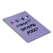 Caderno Joey Doesn't Share Food Notizblock (Rechte Seite)
