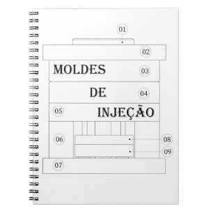 Caderno - moldes de injao notizblock