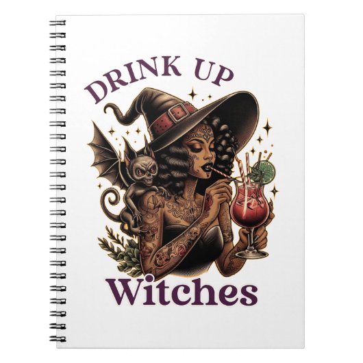 Caderno (Notebook) Beba Com As Bruxas Notizblock (Vorderseite)