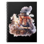 Caderno (Notebook) Halloween Steampunk Notizblock (Vorderseite)