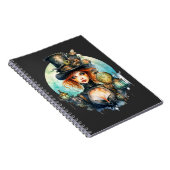 Caderno (Notebook) Olhar do Tempo Steampunk Notizblock (Rechte Seite)