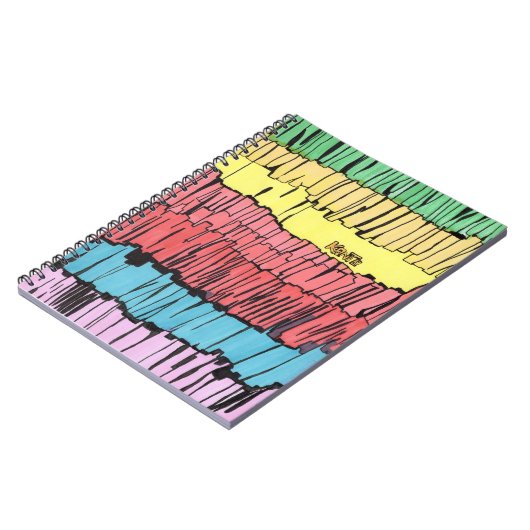 caderno para presente, caderno com cores vibrantes notizblock (Linke Seite)