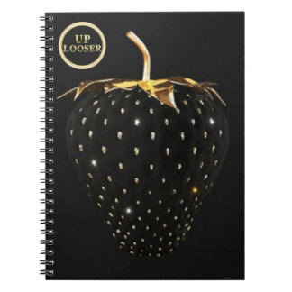 Caderno UP Looser - schwarze Erdbeere Notizblock