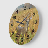 Cades Buchtwhitetail-Dollar-Wanduhr Große Wanduhr (Winkel)