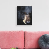 Cades Cove Black Bear Canvas Print Leinwanddruck (Insitu (Wohnzimmer))