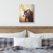 Cades Cove Buck Canvas Print Leinwanddruck (Insitu (Schlafzimmer))