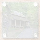 Cades Cove Cabin Glasuntersetzer (Rückseite)