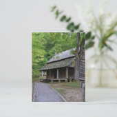 Cades Cove Cabin Postkarte (Stehend Vorderseite)