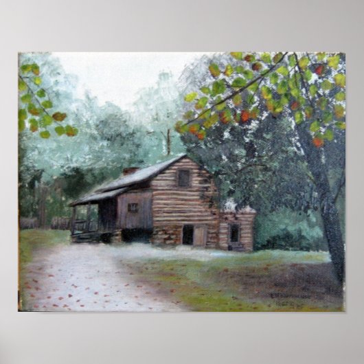 Cades Cove Elijah Oliver's Cabin Poster (Vorne)
