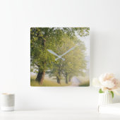 Cades Cove | Great Smokey Mountains, TN Quadratische Wanduhr (Zuhause)