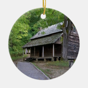Cades Cove-Hütte Keramikornament