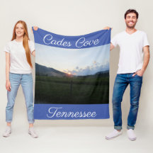 Cades Cove Tennessee Mountains Vlies Blanket