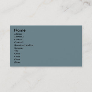 Cadet Blue Business Card Visitenkarte