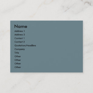 Cadet Blue Business Card Visitenkarte