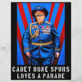 Cadet Bone Spurs Politischer Flyer (Vorne)