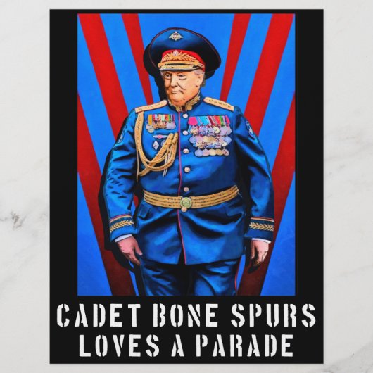 Cadet Bone Spurs Politischer Flyer (Vorne)