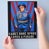 Cadet Bone Spurs Politischer Flyer (Hand)