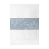 Cadet Gray Classic Elegant Script Wedding Einladungsbanderole (Vorderseite Beispiel)
