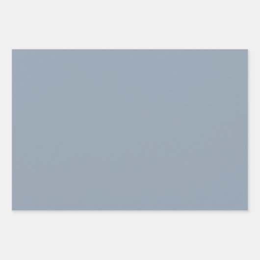 Cadet Gray Solid Color Geschenkpapier Set (Vorderseite)