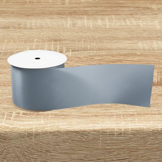 Cadet Gray Solid Color Satinband