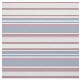 Cadet Grey and Desaturated Rose Stripes Stoff