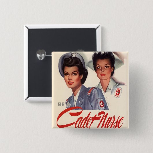 Cadet Nurse Button (Vorne & Hinten)