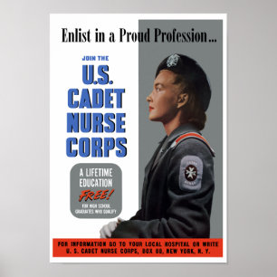 Cadet Nurse Corps — WW2 Poster