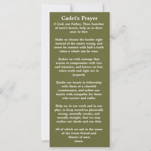 Cadet Prayer Lesezeichen