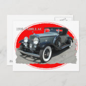 CADILLAC 1930 V/16 POSTKARTE (Vorne/Hinten)