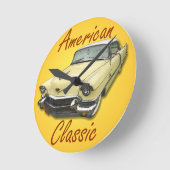 Cadillac 1956 DeVille Runde Wanduhr (Winkel)