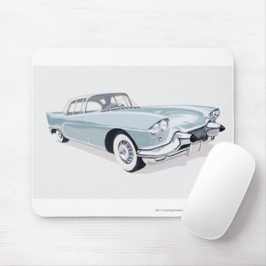 Cadillac 1957 mit Silhouette des Fahrers nach Mousepad (Mit Mouse)